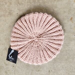 BABO Pink Chunky Knit Beret' One Size